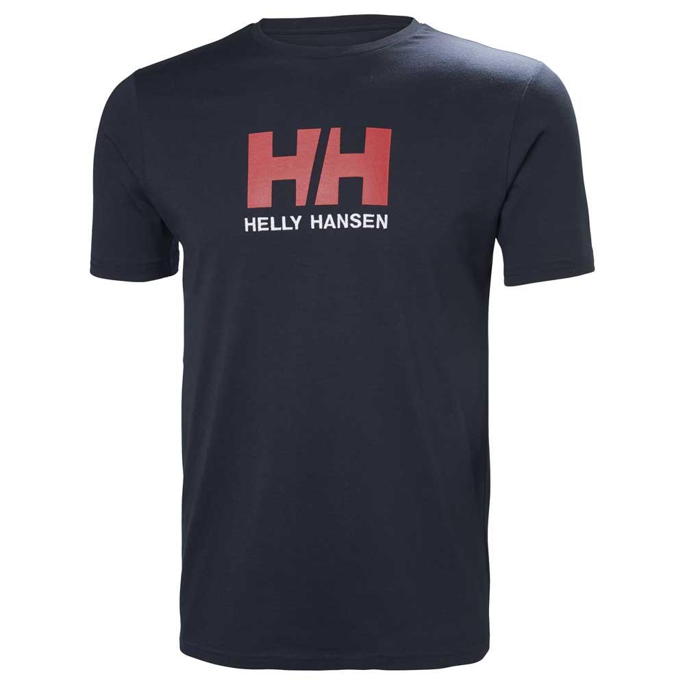 Купить Helly hansen 33979_597-S Футболка с коротким рукавом Logo Голубой Navy S 7ft.ru в интернет магазине Семь Футов