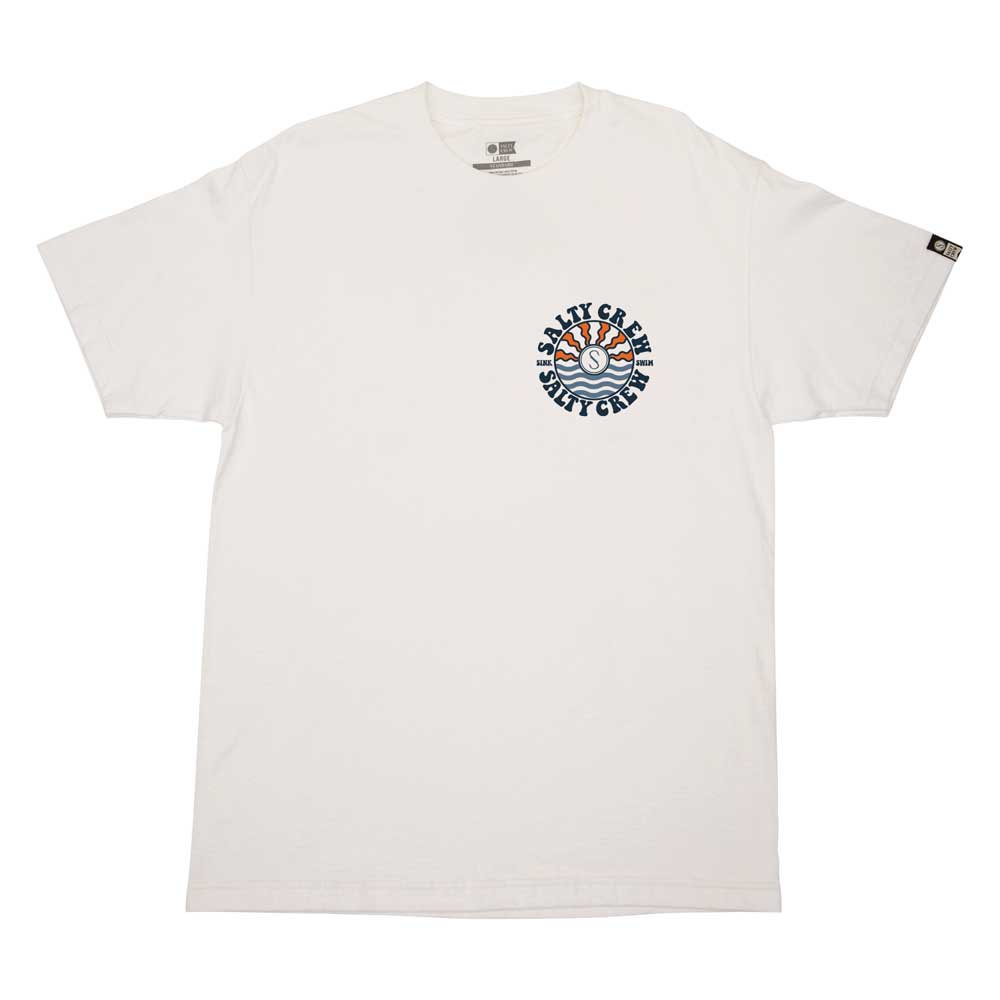 Купить Salty crew 20035536-WHT-S Футболка с коротким рукавом Sun Waves Premium Белая White S 7ft.ru в интернет магазине Семь Футов