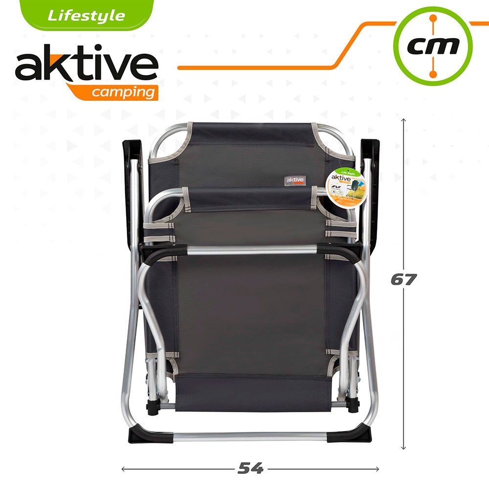 Купить Aktive 52884 54x57x91 cm Складной стул Черный Black 7ft.ru в интернет магазине Семь Футов