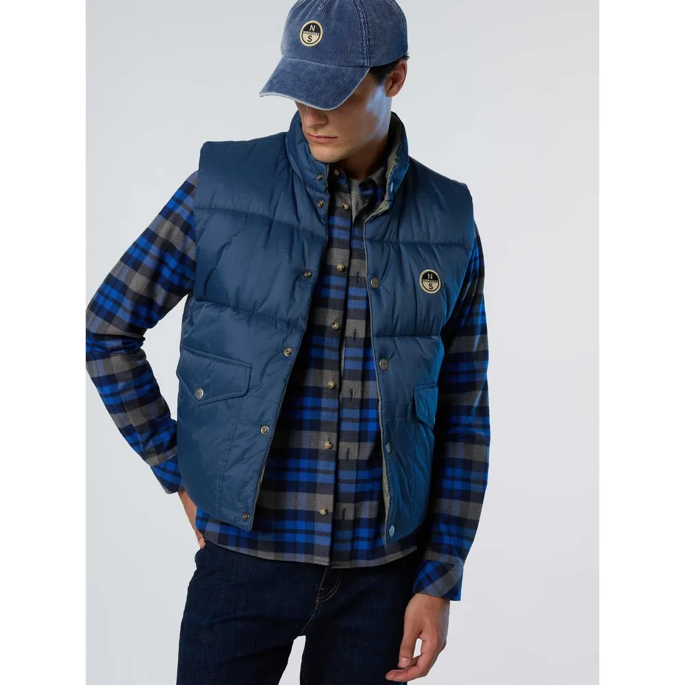 Купить North sails 603384-0787-l Жилет Shot Reversible Dark Denim 30x20x5 7ft.ru в интернет магазине Семь Футов