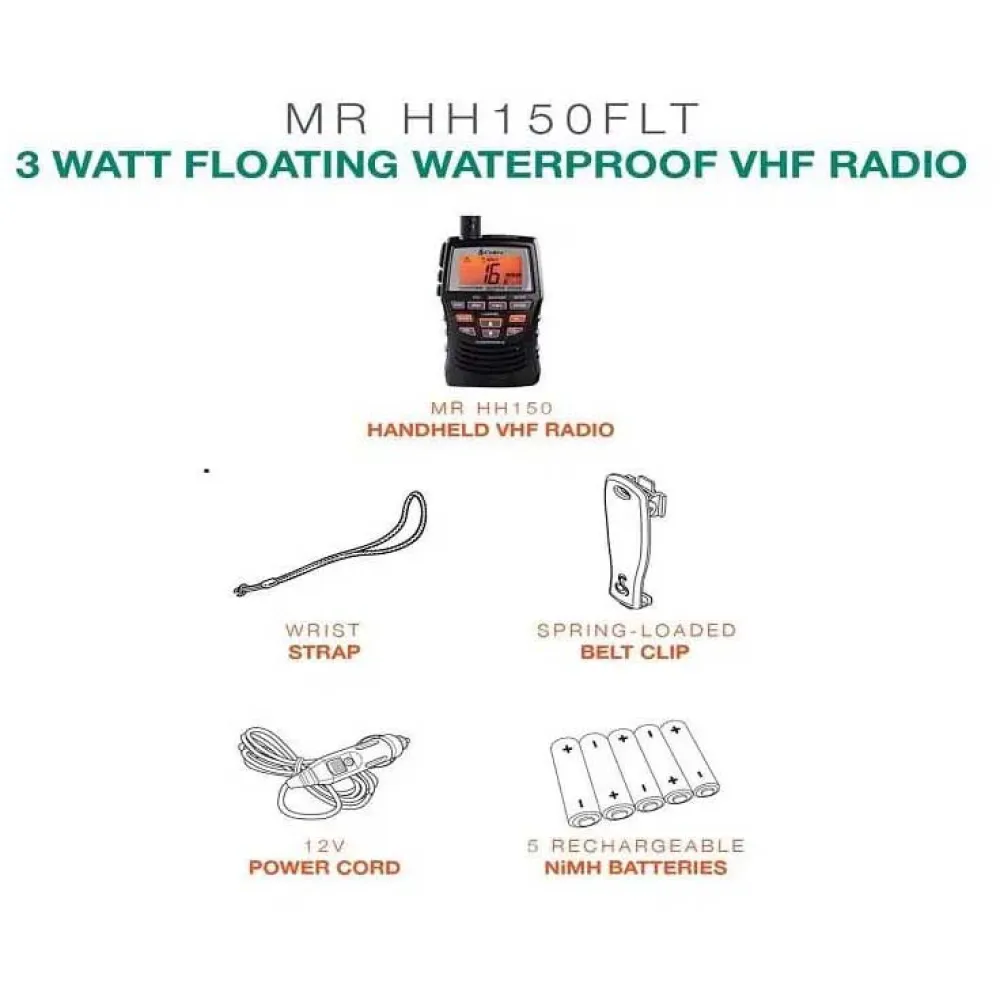 Купить Cobra marine ne-119 Спица MRHH 150 FLTE VHF Black 15x10x7 7ft.ru в интернет магазине Семь Футов