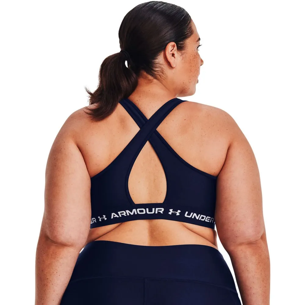 Купить Under armour 1361034-410-xxl Спортивный бюстгальтер средней поддержки Crossback Midnight Navy / Midnight Navy / White 15x15x5 2XL 7ft.ru в интернет магазине Семь Футов