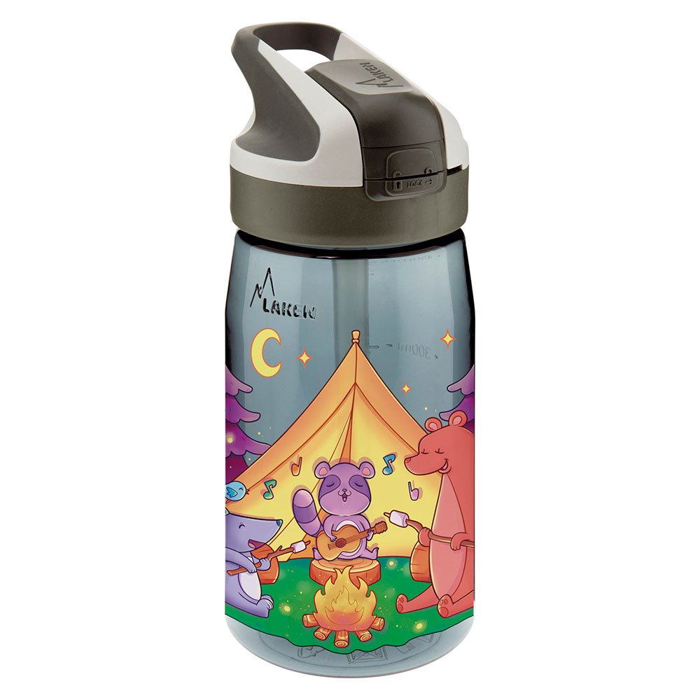 Купить Laken LTNSAN Animal Camping 450 ml Бутылка тритана Серый Grey 7ft.ru в интернет магазине Семь Футов