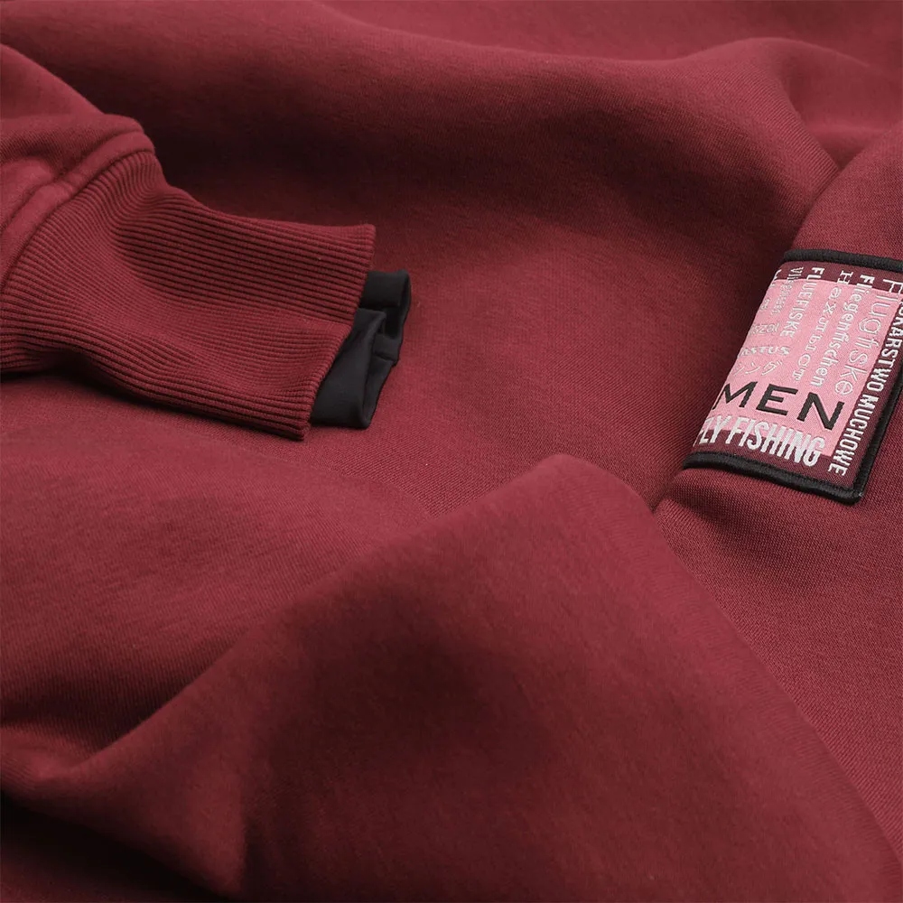 Купить Taimen 10086342 Толстовка с капюшоном Menza  Burgundy L 7ft.ru в интернет магазине Семь Футов