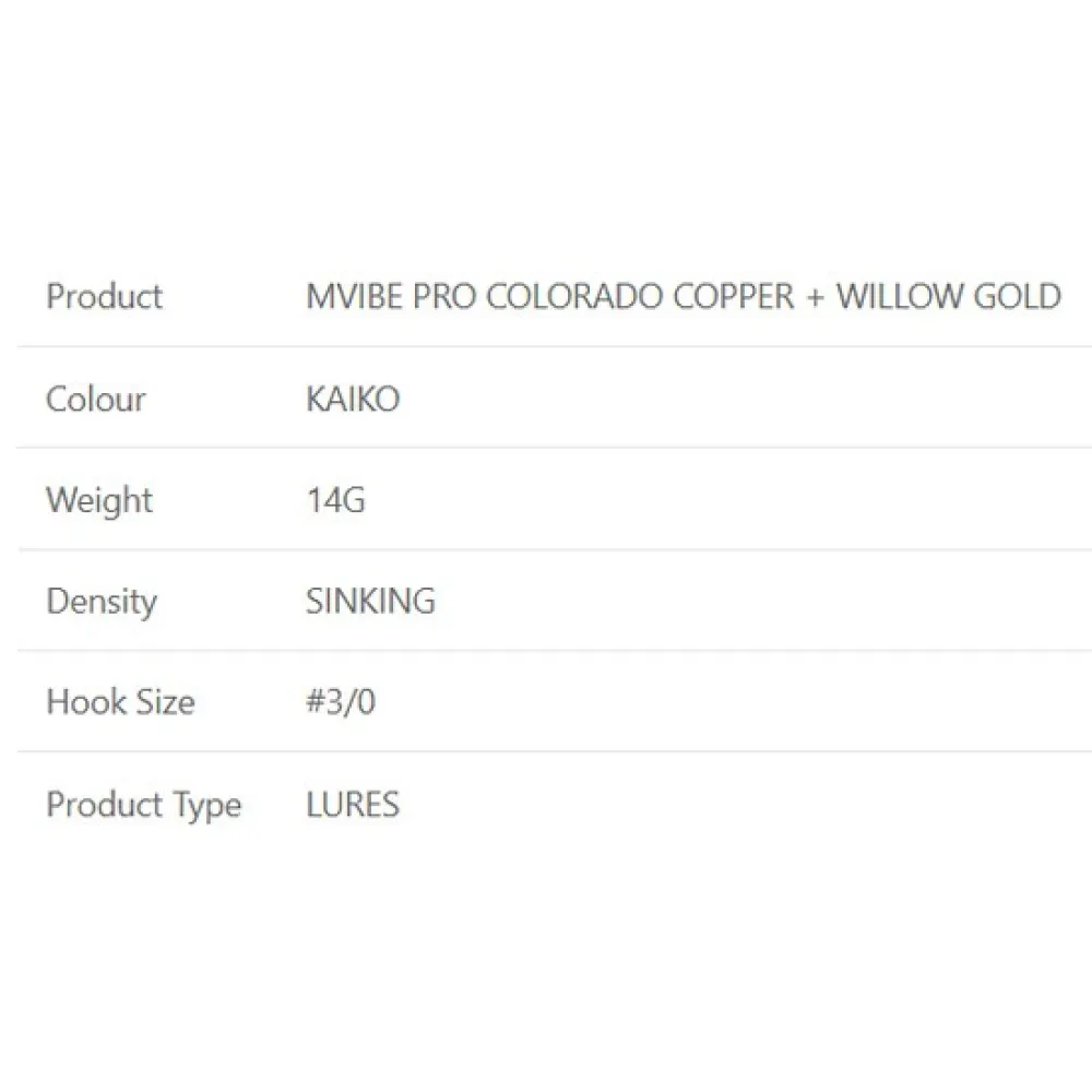 Купить Westin P249-1105-014-UNIT Spinnerbait Mvibe Pro Colorado Copper Willow Gold 3/0 14g Золотистый Kaiko 7ft.ru в интернет магазине Семь Футов