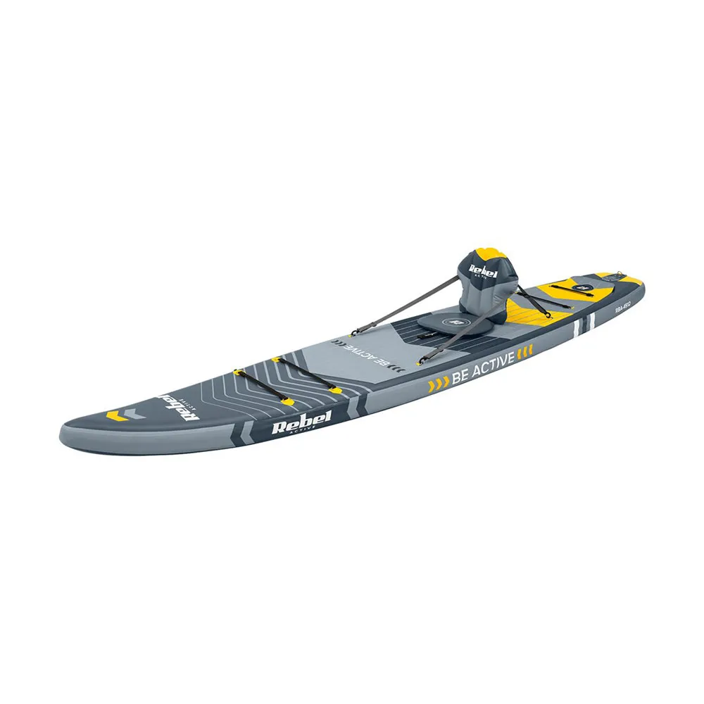 Купить Rebel rba-4512 Надувной комплект для падлбординга Active Pro  Gray 92x42x26 381 cm 7ft.ru в интернет магазине Семь Футов