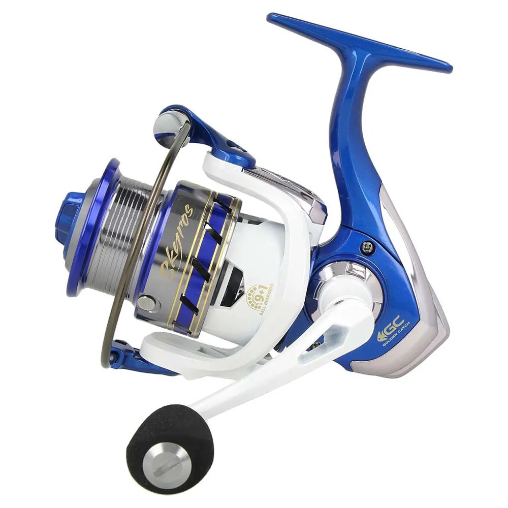Купить Golden catch 1039037 спиннинговая катушка Skyros White / Blue / Silver 20x20x15 5000S 7ft.ru в интернет магазине Семь Футов