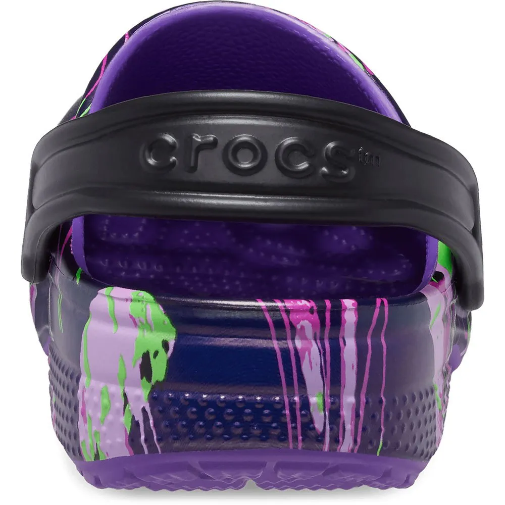 Купить Crocs 208456-573-c5 Деревянные башмаки Classic Meta Scape Neon Purple / Multi 35x25x15 EU 20 7ft.ru в интернет магазине Семь Футов
