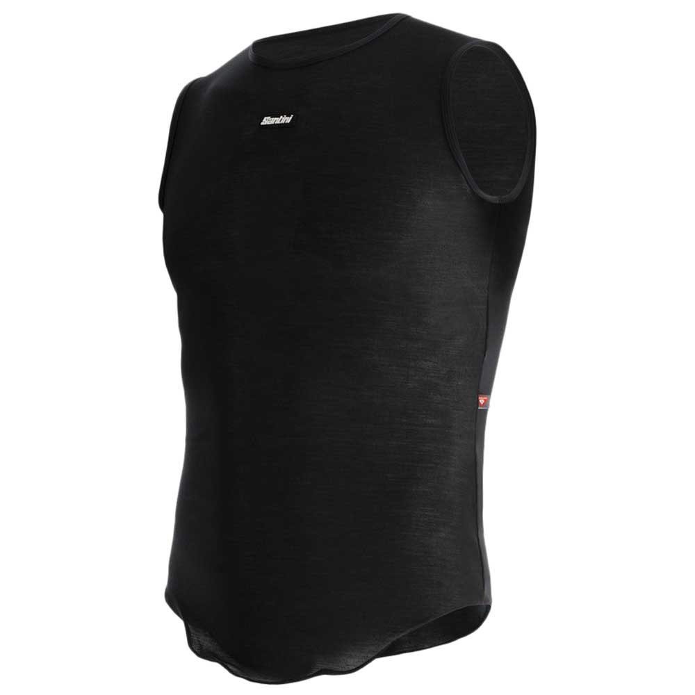 Купить Santini BM002GLLDRY-NE-XL Безрукавная базовая футболка Primaloft Dry Черный Black XL 7ft.ru в интернет магазине Семь Футов
