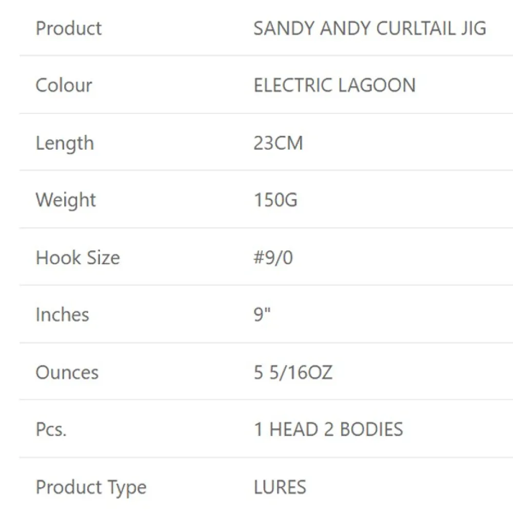 Купить Westin S088-481-135-UNIT Мягкий приманка Sandy Andy Curtail 150g 230 mm Electric Lagoon 7ft.ru в интернет магазине Семь Футов