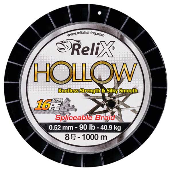 Купить Relix 054260 Hollow X16 1000 m Плетеный  White 0.600 mm 7ft.ru в интернет магазине Семь Футов