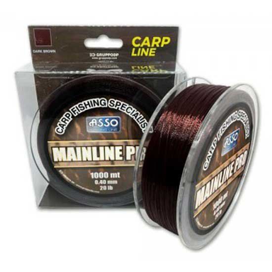 Купить ASSO 8050043366849 Mainline Pro 1000 m Карповая Ловля  Brown 0.350 mm 7ft.ru в интернет магазине Семь Футов