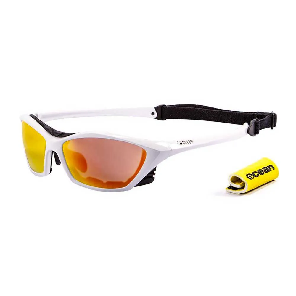 Купить Ocean sunglasses 13001.3 поляризованные солнцезащитные очки Lake Garda Белая Shiny White Revo Revo 7ft.ru в интернет магазине Семь Футов