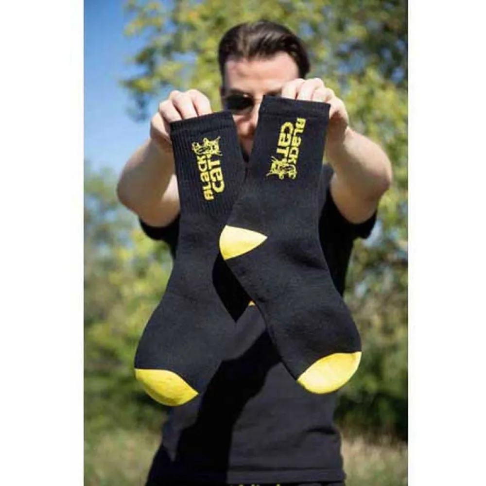 Купить Black cat bo500108-unit Длинные носки WP Shield Black / Yellow 15x10x5 EU 44 7ft.ru в интернет магазине Семь Футов