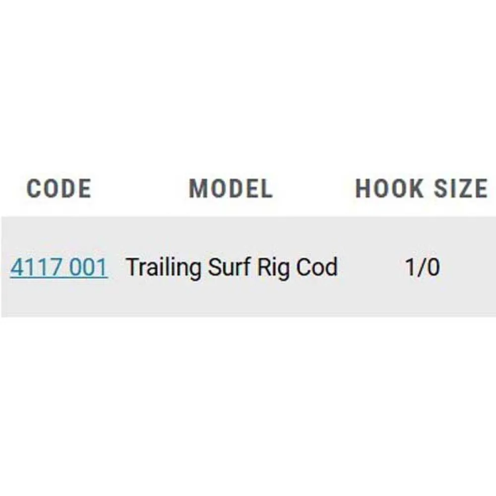 Купить Zebco 4117001-UNIT связанный крючок Trailing Surf Cod Серебристый Clear / Grey 1/0 7ft.ru в интернет магазине Семь Футов