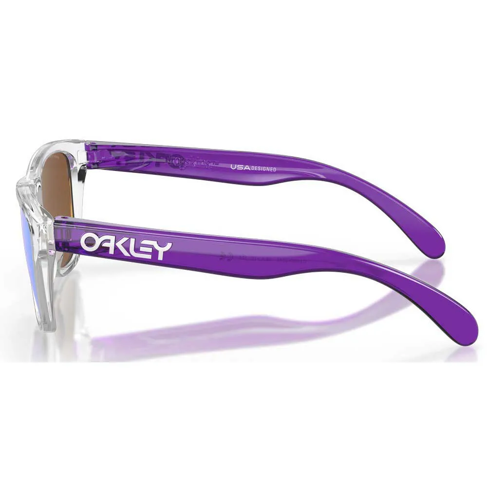 Купить Oakley oj9009-0348 Солнцезащитные очки Frogskins XXS Prizm Clear 25x12x10 Prizm Iridium Violet/CAT3 7ft.ru в интернет магазине Семь Футов