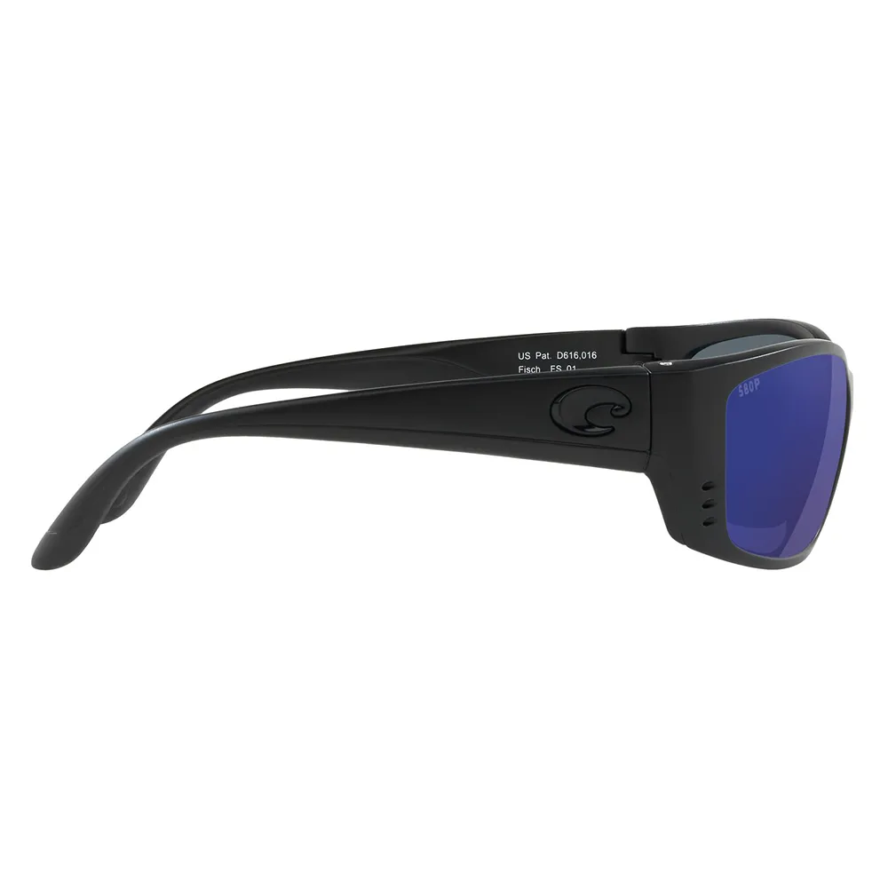 Купить Costa 06S7003-00030464 Fisch Readers Polarized Sunglasses  11 Matte Black 8 Blue Mirror 580P C-Mate +2.00/CAT3 7ft.ru в интернет магазине Семь Футов