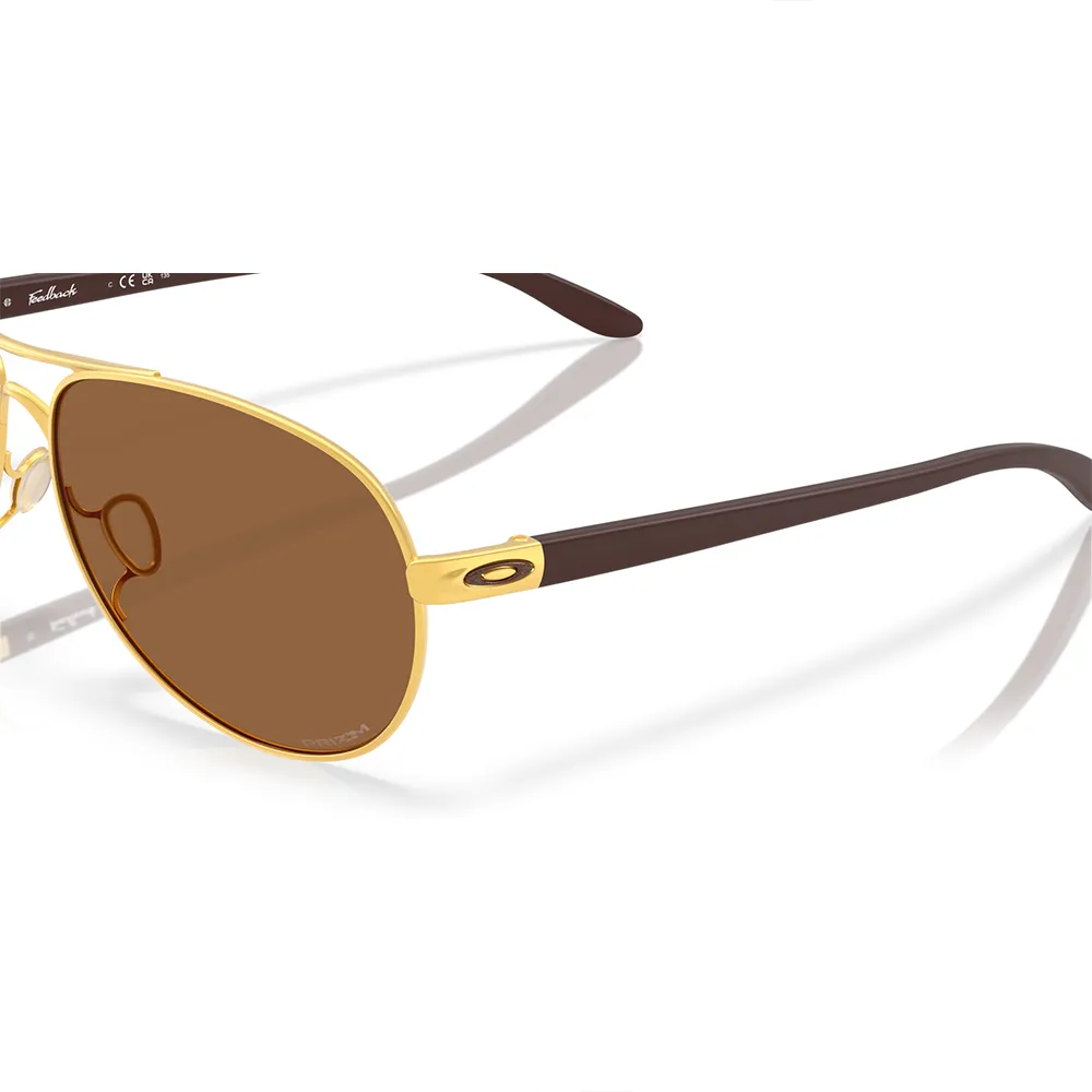 Купить Oakley OO4079-5159-59 Солнцезащитные очки Feedback Золотистый Satin Gold Prizm Bronze/CAT3 7ft.ru в интернет магазине Семь Футов