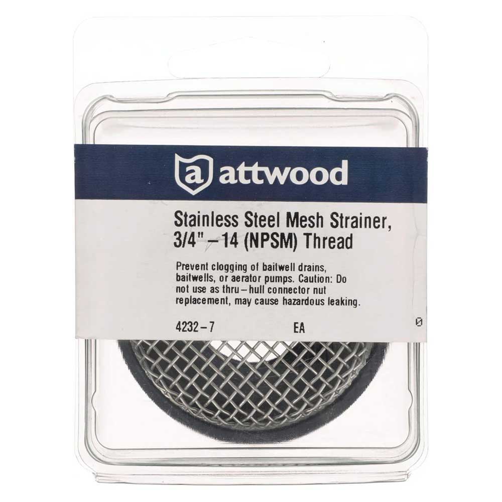 Купить Attwood ATW11524-3 Сквозной сетчатый фильтр из нержавеющей стали Grey 7/8´´ 7ft.ru в интернет магазине Семь Футов
