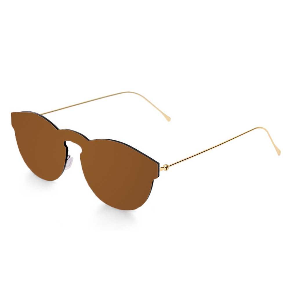 Купить Ocean sunglasses 20.3 поляризованные солнцезащитные очки Berlin Space Flat Brown Metal Gold Temple/CAT3 7ft.ru в интернет магазине Семь Футов