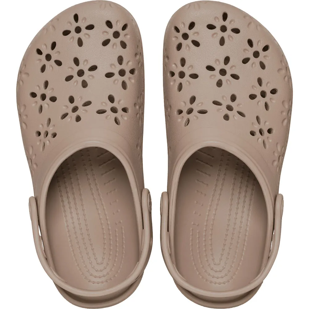 Купить Crocs 210927-214-m2w4 Деревянные башмаки Classic Floral Cut Out Taupe 35x25x15 EU 33 7ft.ru в интернет магазине Семь Футов