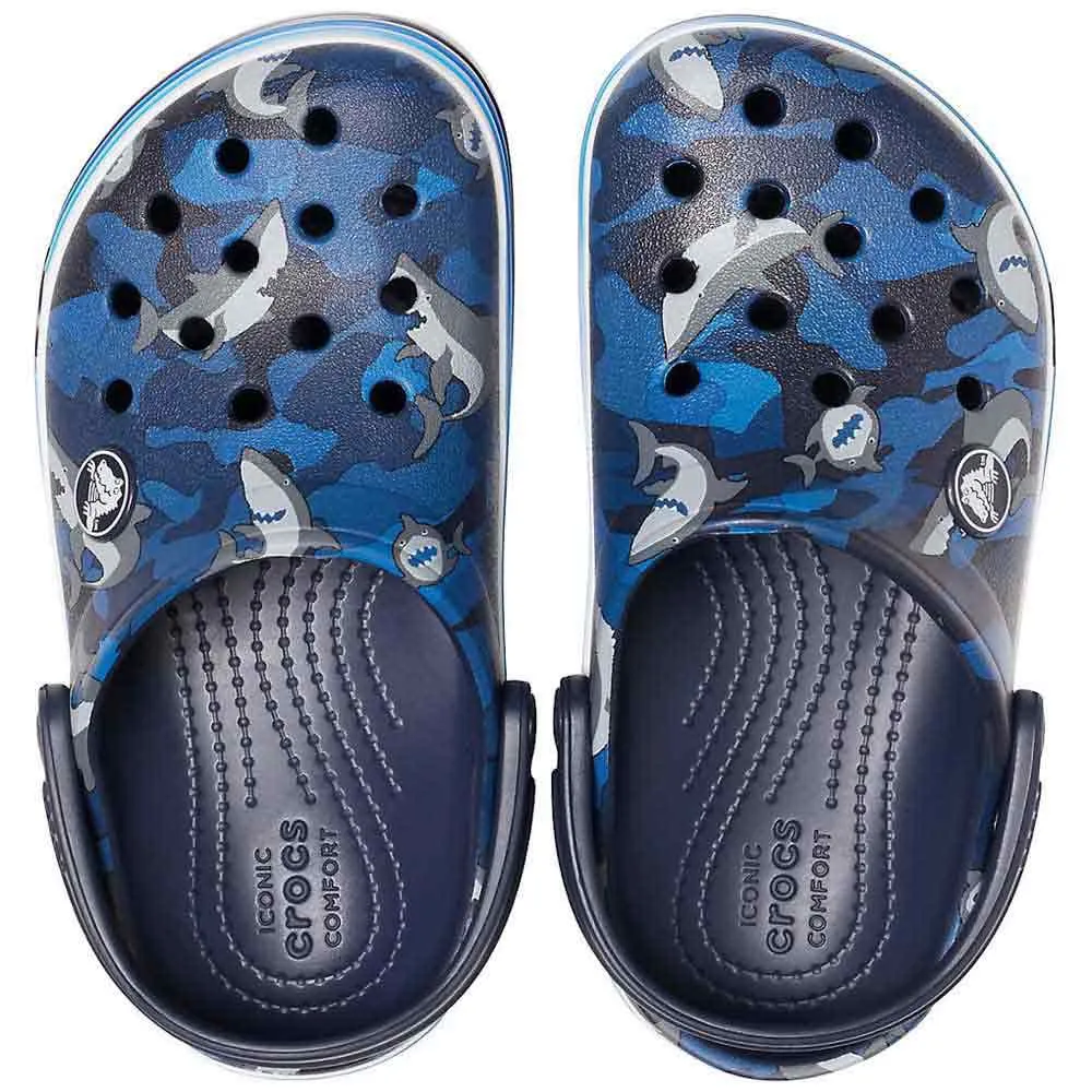 Купить Crocs 206152-410b-c5 Деревянные башмаки Crocband Shark PS Navy 35x25x15 EU 20 7ft.ru в интернет магазине Семь Футов