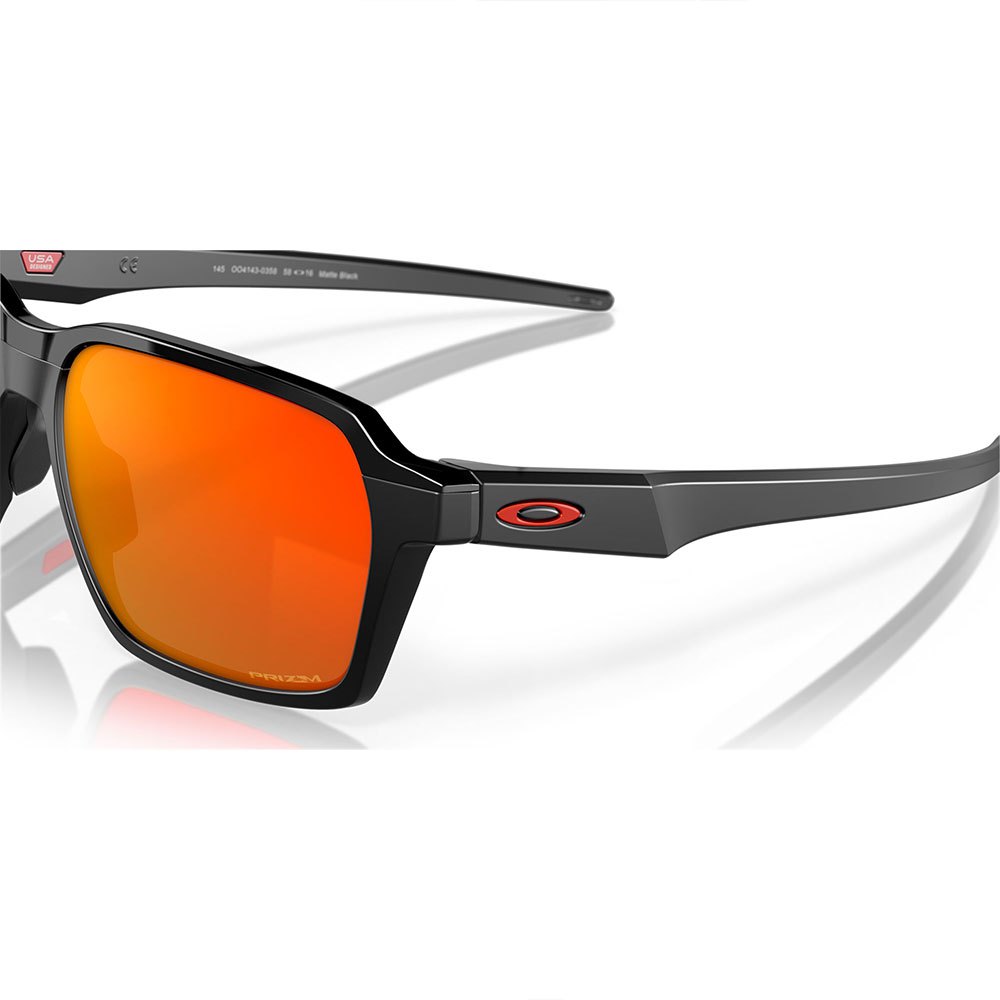 Купить Oakley 0OO4143-414303 Parlay Солнцезащитные Очки  Matte Black Prizm Ruby/CAT3 7ft.ru в интернет магазине Семь Футов