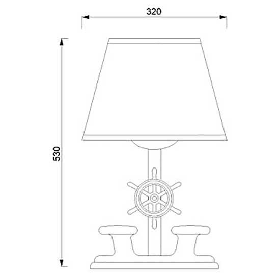 Купить Foresti & suardi 4002210 100W 530x320 mm Настольная лампа Bronze 7ft.ru в интернет магазине Семь Футов