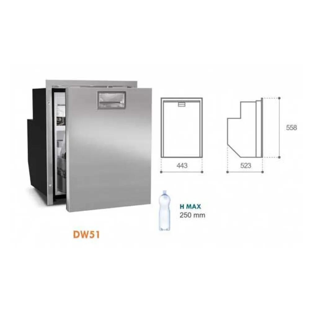 Купить Vitrifrigo 2435034 Холодильник DW90i OCX2 Silver 65x55x56 648 x 533 x 558 mm 7ft.ru в интернет магазине Семь Футов