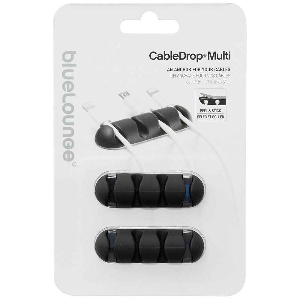 Купить Bluelounge CDMUBL Multi Клейкий кабельный органайзер 2 единицы измерения Черный Black 7ft.ru в интернет магазине Семь Футов