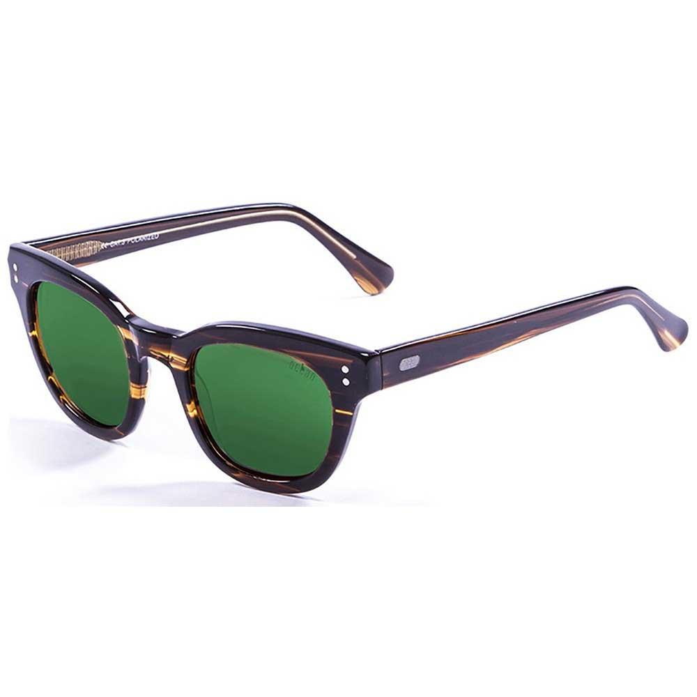 Купить Ocean sunglasses 62000.72 поляризованные солнцезащитные очки Santa Cruz Frame Brown Revo Green/CAT3 7ft.ru в интернет магазине Семь Футов