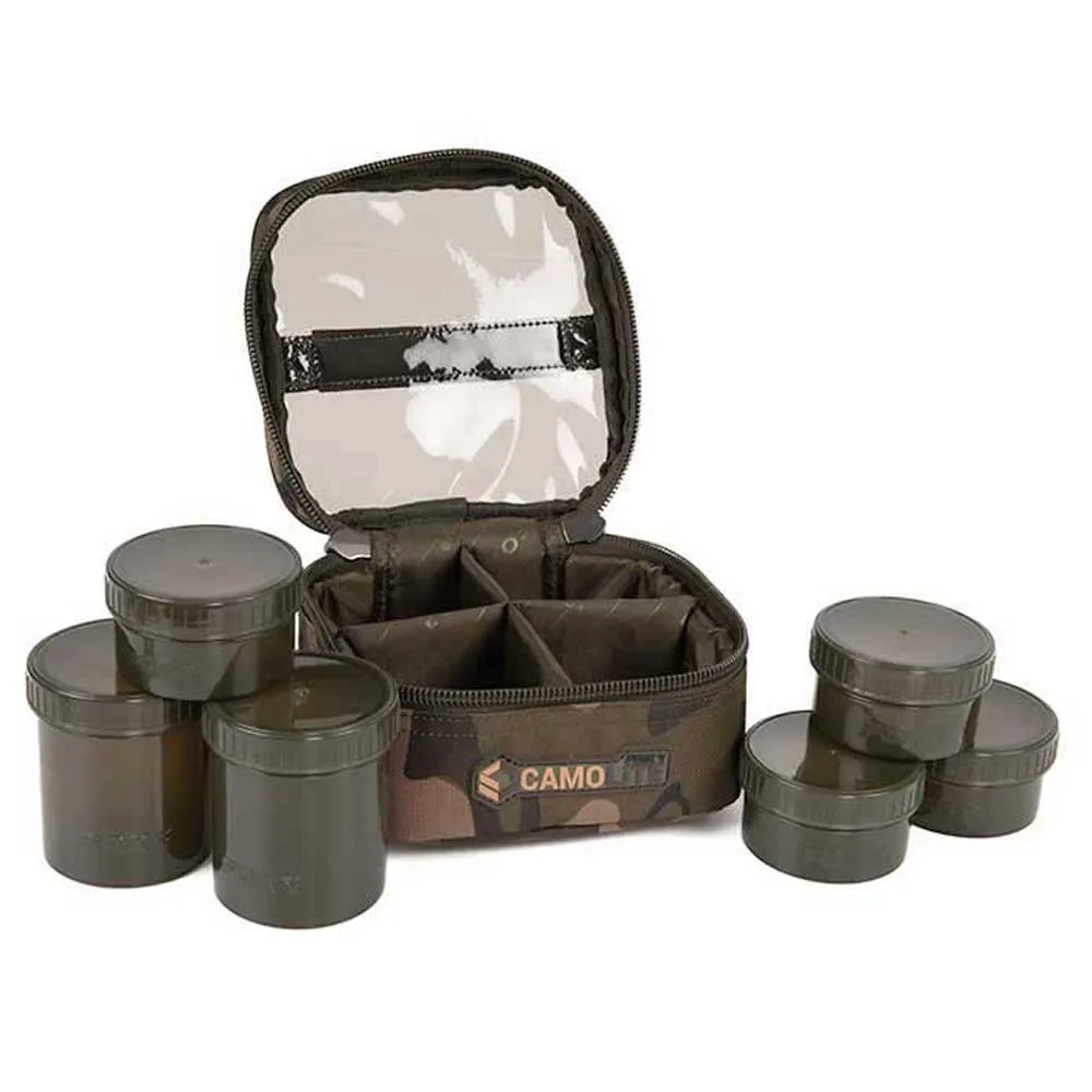 Купить Fox international CLU501 мешок для приманки Camolite™ 6 Pot Hookbait Camo 7ft.ru в интернет магазине Семь Футов