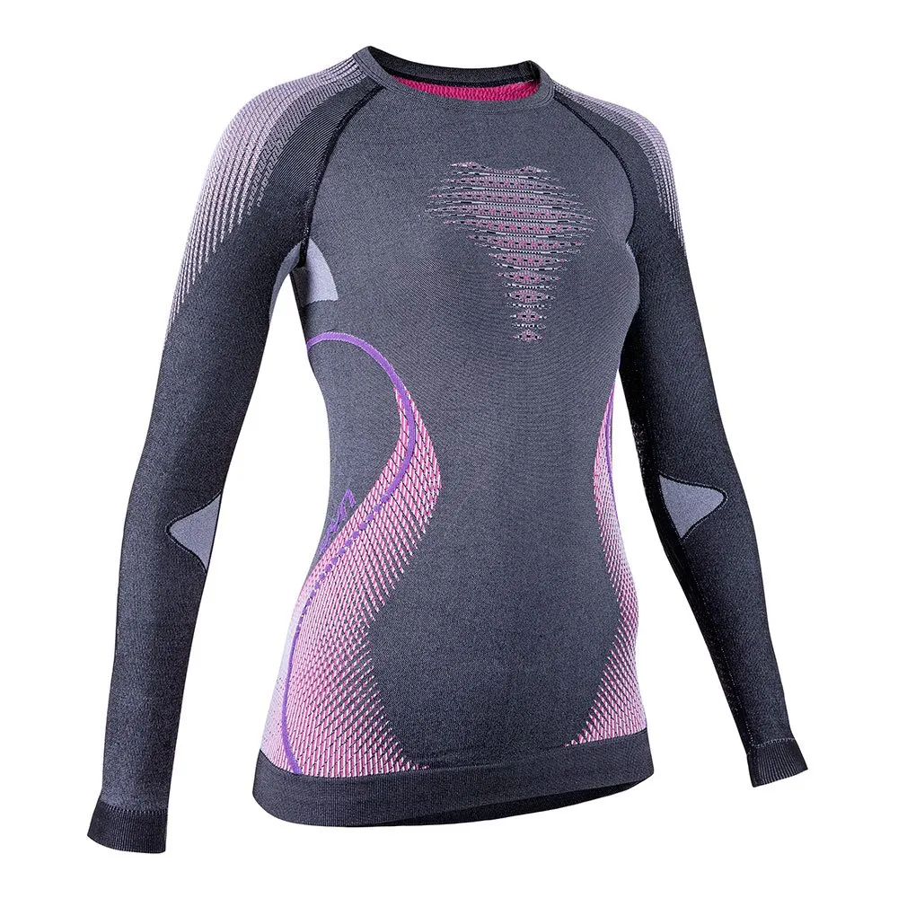 Купить UYN u100019-g980-l/xl Базовый слой с длинным рукавом Evolutyon Anthracite Melange / Raspberry / Purple 30x25x1 L-XL 7ft.ru в интернет магазине Семь Футов