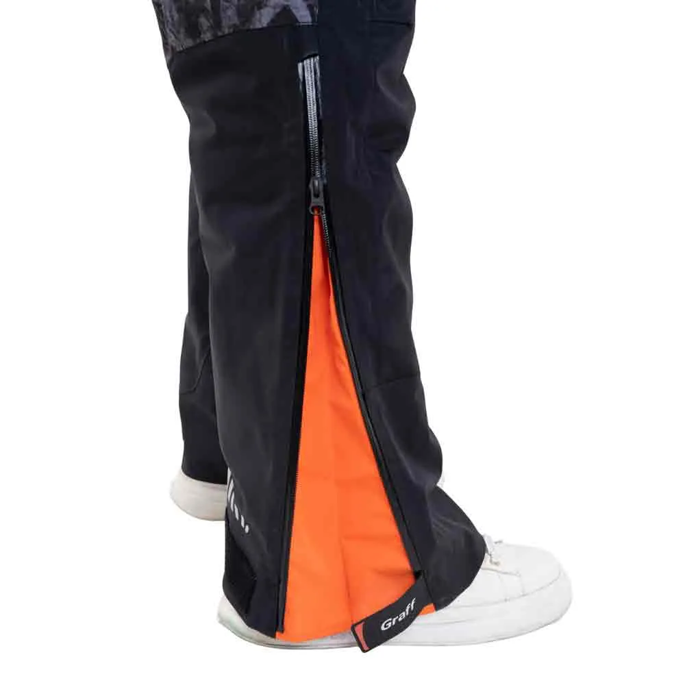 Купить Graff 719-o-b-8-4xl-176/182 брюки с бретелями Warmguard Winter 719-O-B-8 Black / Camo 65x50x5 7ft.ru в интернет магазине Семь Футов