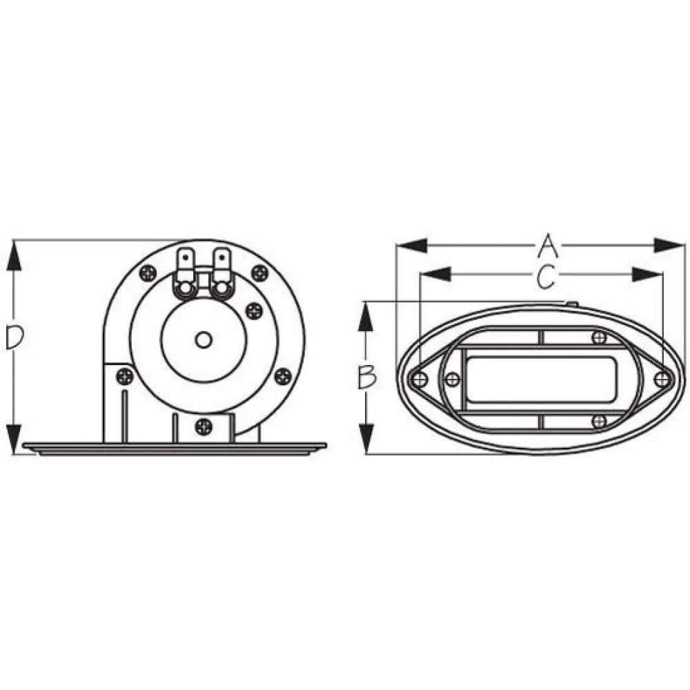 Купить Seadog line 354-4312101 гудок V1 150DB 12V  Black / White 123.82 x 69.85 x 85.72 mm 7ft.ru в интернет магазине Семь Футов