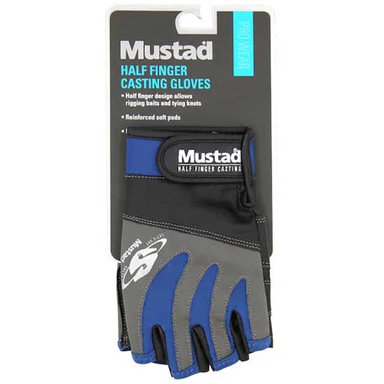 Купить Mustad GL004-S Литейная форма Half Finger Голубой Blue / Grey / Black S 7ft.ru в интернет магазине Семь Футов