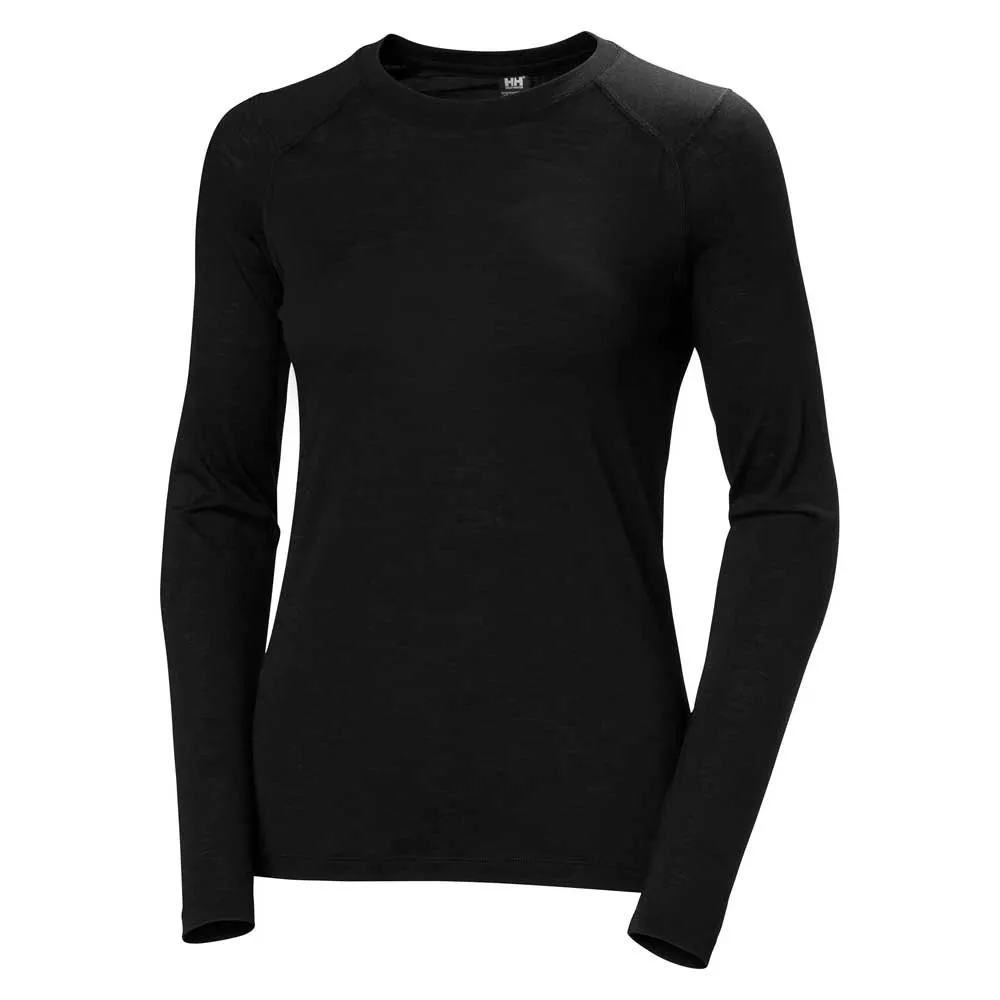 Купить Helly hansen 49532_990-s Базовый слой с длинным рукавом Durawool Crew Black 30x25x2 7ft.ru в интернет магазине Семь Футов