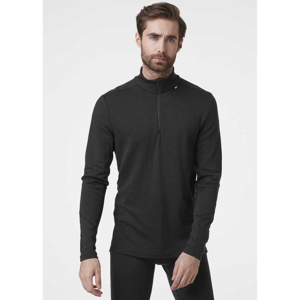 Купить Helly hansen 49363_990-M Базовый слой с длинным рукавом Lifa Merino Midweight Черный Black M 7ft.ru в интернет магазине Семь Футов