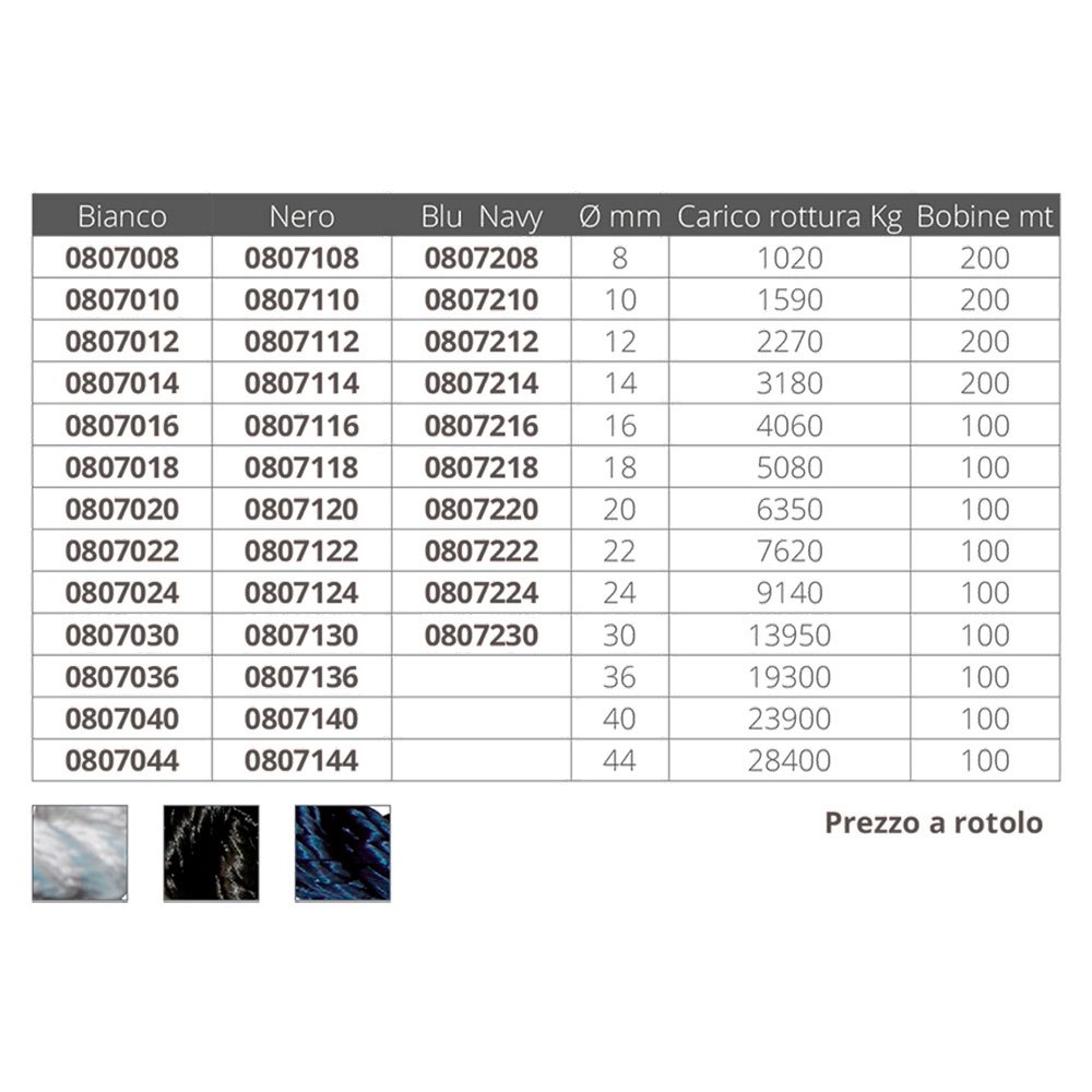 Купить Plam 807044 A.T. 100 m Плетеная веревка Серебристый White 44 mm  7ft.ru в интернет магазине Семь Футов