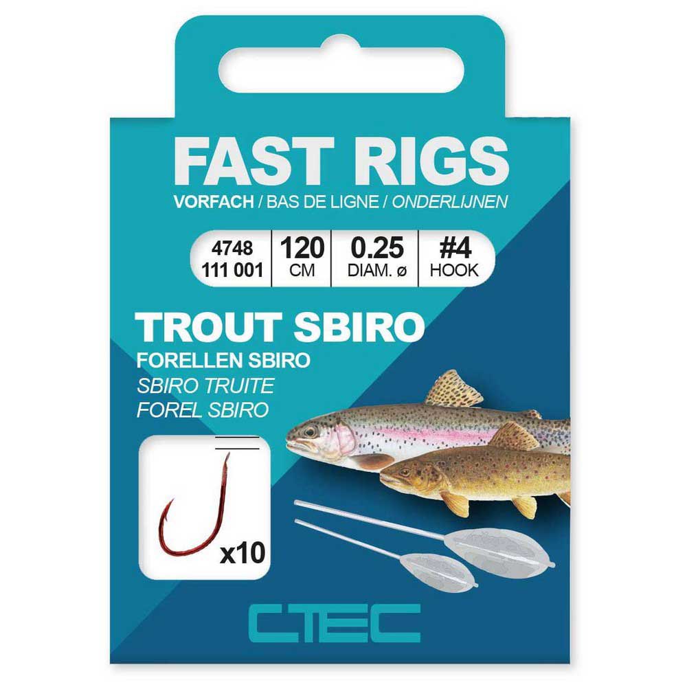 Купить CTEC 004748-00112-00004-00 Trout Sbiro Связанные Крючки 150 см Черный Black 10  7ft.ru в интернет магазине Семь Футов