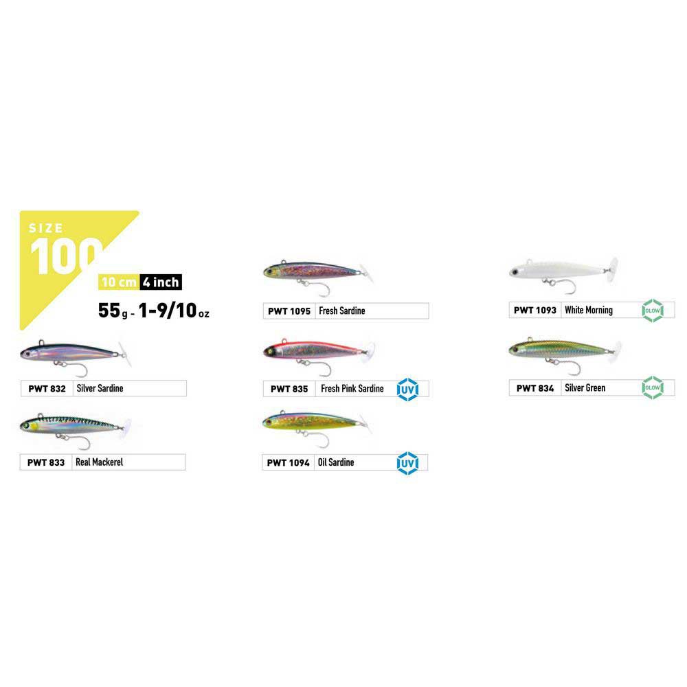 Купить Fiiish PWT1093 Power Tail Salt Water Fast Тонущая Приманка 100 mm 55g Многоцветный White Morning Glow 7ft.ru в интернет магазине Семь Футов