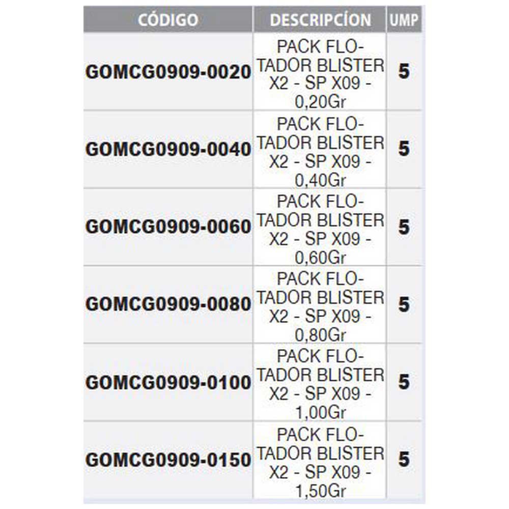 Купить Garbolino GOMCG0909-0100 SP X09 плавать 2 единицы измерения Бесцветный 1 g  7ft.ru в интернет магазине Семь Футов