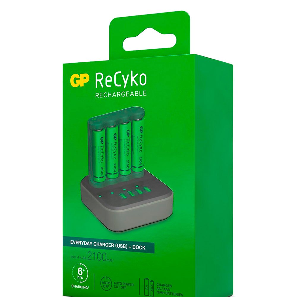 Купить Gp batteries 130B421CD210AAC4 4xAA NiMh 2100mAh Зарядное Устройство Для Аккумуляторов Зеленый Black 7ft.ru в интернет магазине Семь Футов