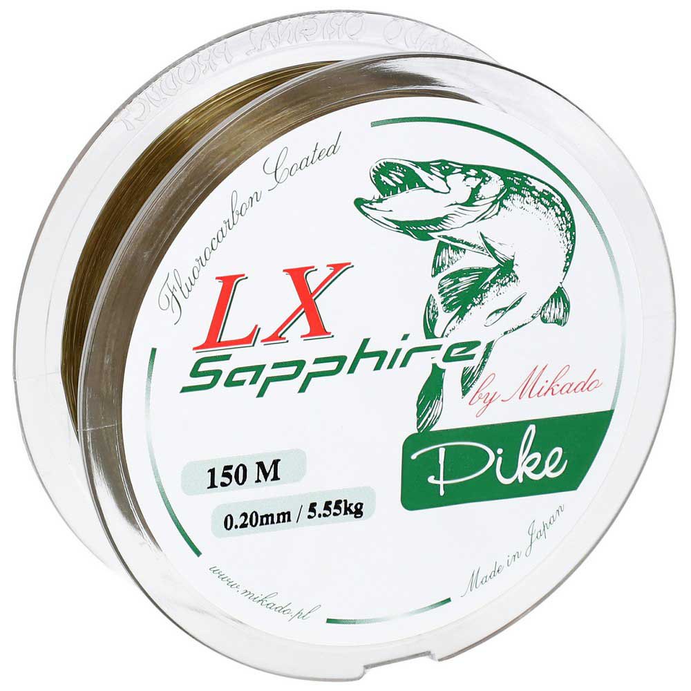 Купить Mikado ZLXS-025 LX Sapphire Pike Мононить 150 м Зеленый Olive 0.250 mm  7ft.ru в интернет магазине Семь Футов