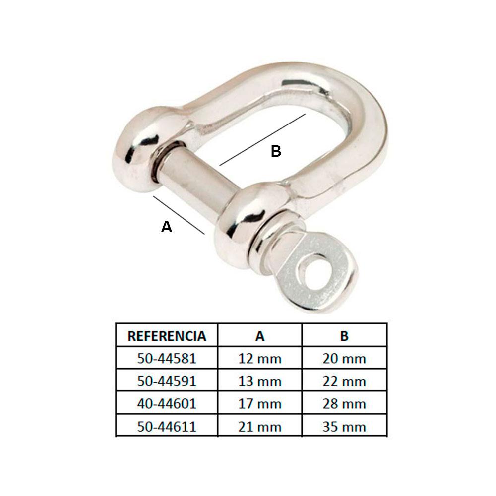 Купить Seachoice 50-44581 D Якорная скоба Серебристый Stainless Steel 5 mm  7ft.ru в интернет магазине Семь Футов