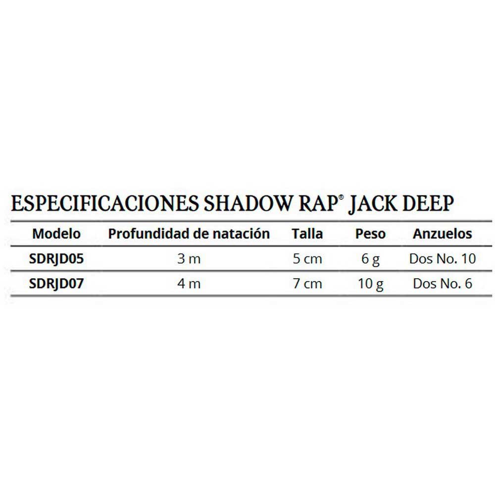Купить Rapala RA5822204 Shadow Rap Jack Deep Пескарь 70 mm 10g Многоцветный CLN 7ft.ru в интернет магазине Семь Футов