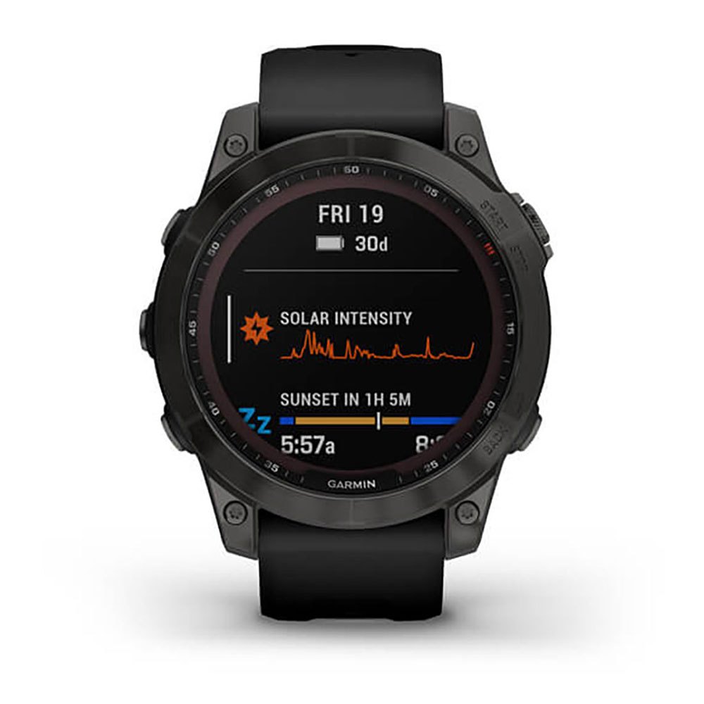 Купить Garmin 010-02540-21 Fenix 7 Sapphire Solar Часы Черный  Carbon Grey DLC Titanium / Black 7ft.ru в интернет магазине Семь Футов