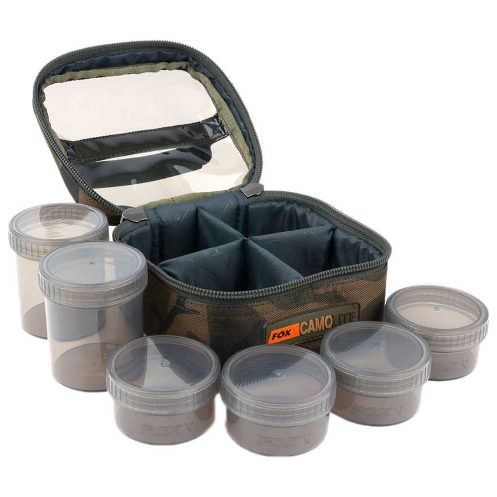 Купить Fox international CLU311 Camolite Glug 6 Pot Case Случай Буровой Установки Зеленый Camo 7ft.ru в интернет магазине Семь Футов