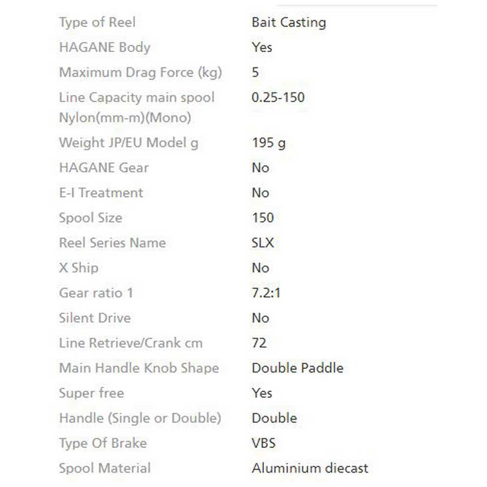 Купить Shimano fishing SLX151XGA 22 SLX 151 LH Мультипликаторная Катушка Серебристый Black Ratio: 8.2:1  7ft.ru в интернет магазине Семь Футов