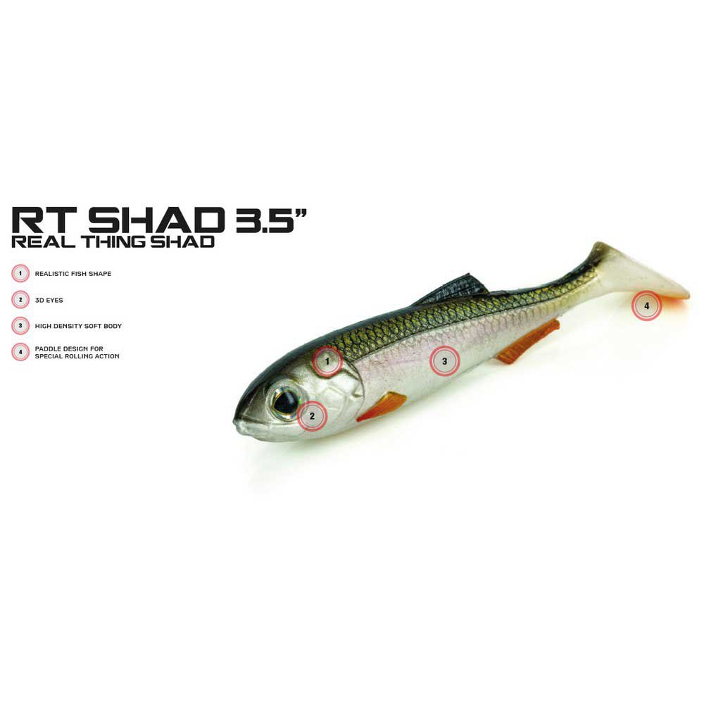 Купить Molix RTS35-502 Real Thing Shad 90 Mm Многоцветный  502 Olive Shad 7ft.ru в интернет магазине Семь Футов